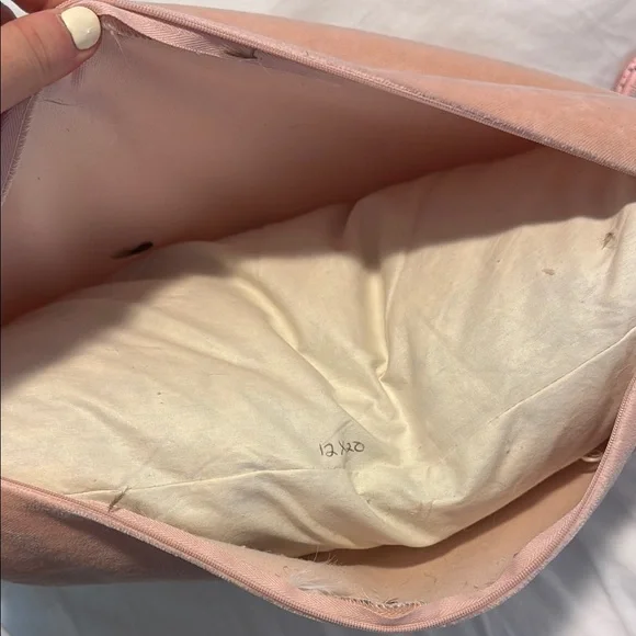 Light pink mini lumbar pillow - Picture 4 of 6